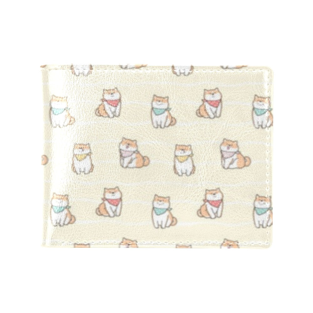 Shiba Inu Print Design LKS306 Men's ID Card Wallet