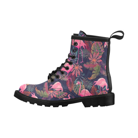 Flamingo Tropical Pattern Women's Boots
