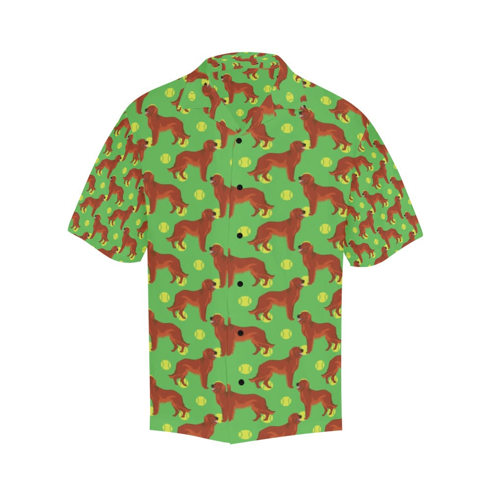 Setters Irish Print Design LKS302 Men's Hawaiian Shirt