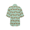 Dachshund Pattern Print Design 02 Women's Hawaiian Shirt