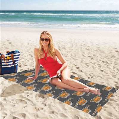 Honey Bee Print Design LKS305 Beach Towel 32" x 71"