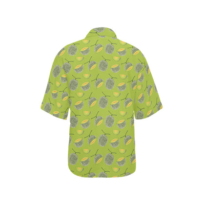 Cantaloupe Pattern Print Design 03 Women's Hawaiian Shirt