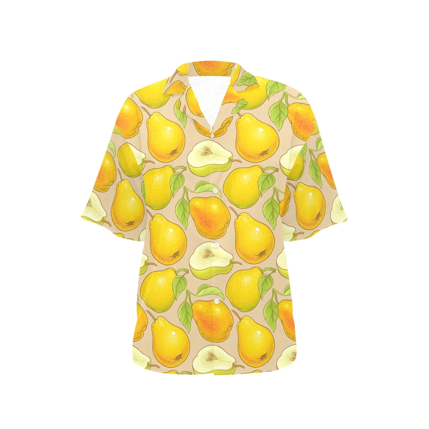 Pear Pattern Print Design PE05 Women's Hawaiian Shirt
