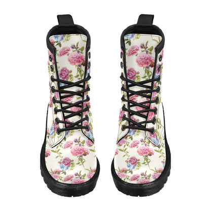 Carnations Pattern Print Design CN02 Women's Boots