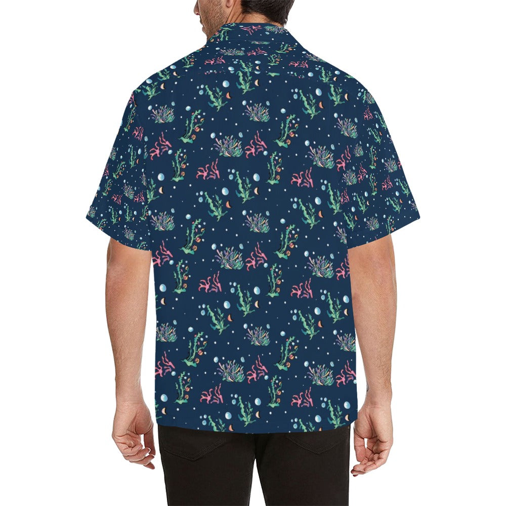 Seaweed Print Design LKS306 Men's Hawaiian Shirt