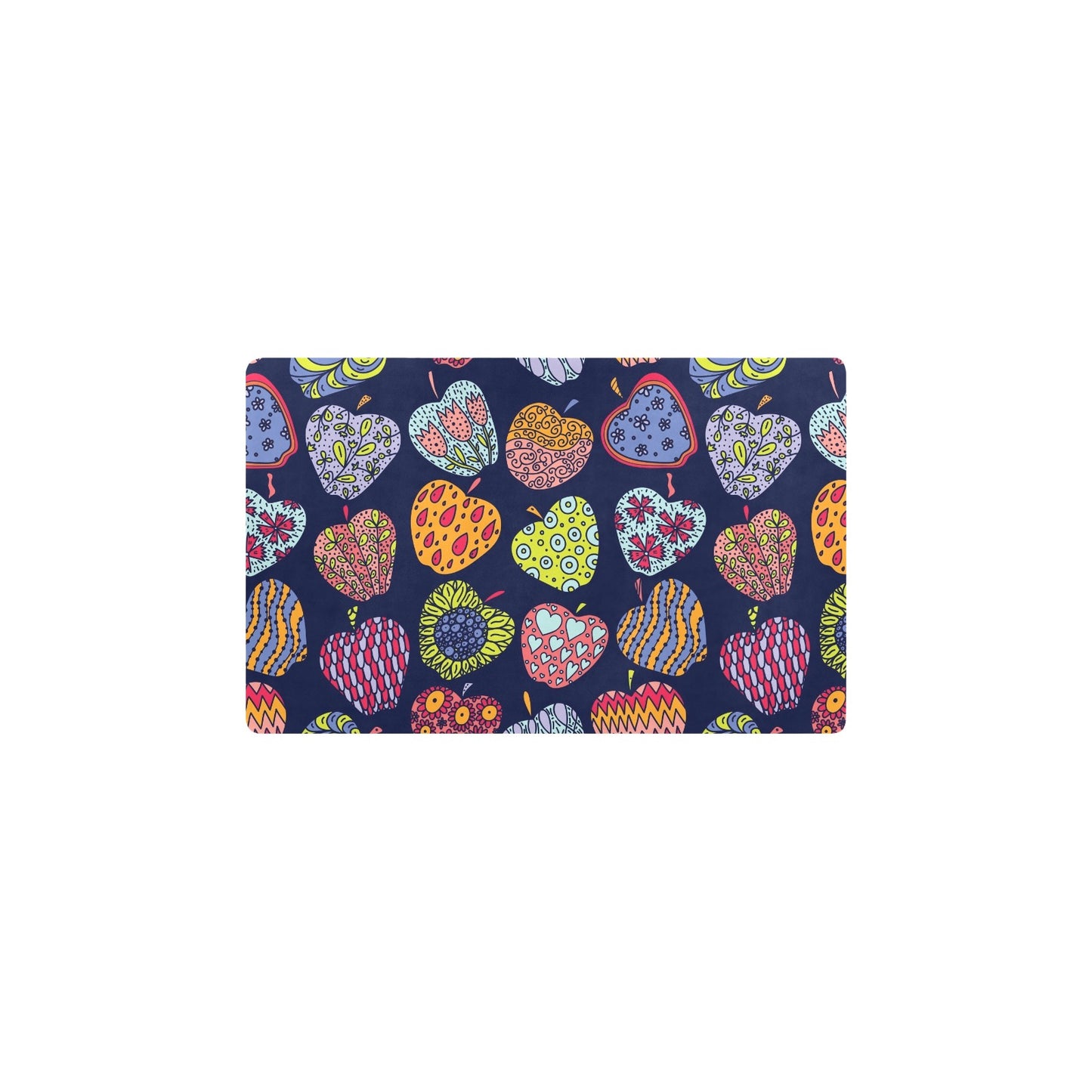 Apple Pattern Print Design AP05 Kitchen Mat