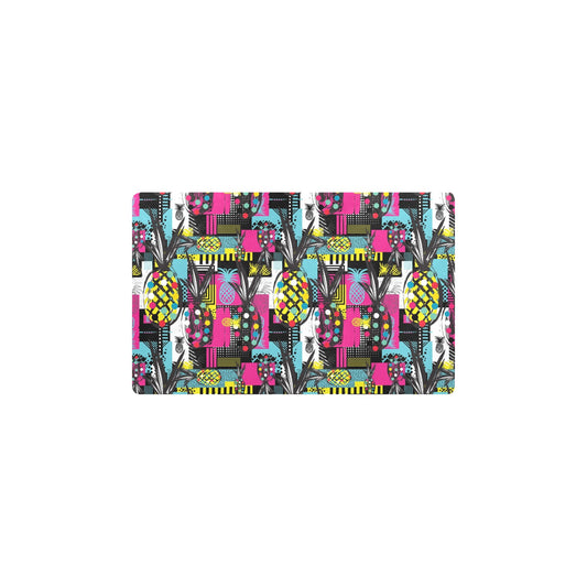 Pop Art Pineapple Pattern Print Design A02 Kitchen Mat