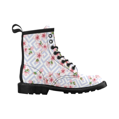 Cherry Blossom Pattern Print Design CB07 Women's Boots