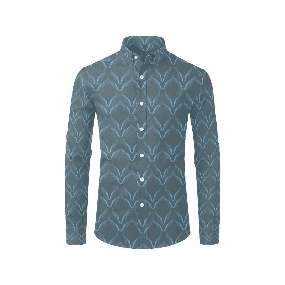 Angel Wings Pattern Print Design 04 Men's Long Sleeve Shirt