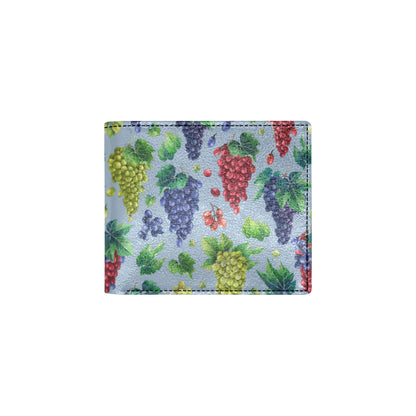 Grape Pattern Print Design GP06 Men's ID Card Wallet