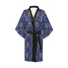 Celestial Moon Sun Pattern Print Design 01 Women's Short Kimono