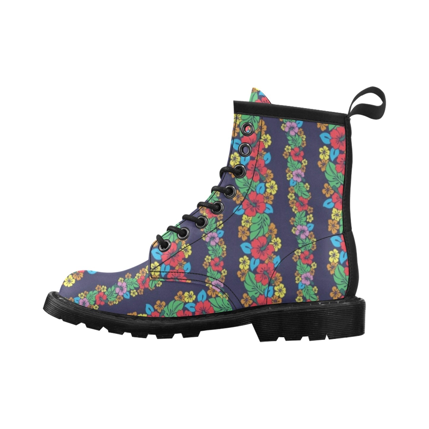 Hawaiian Themed Pattern Print Design H03 Women's Boots