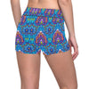 lotus Boho Pattern Print Design LO010 Yoga Shorts