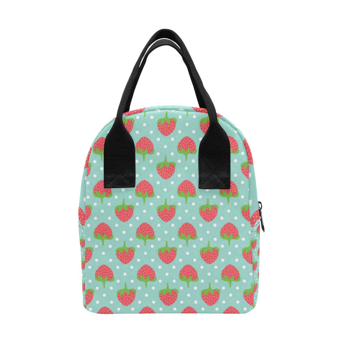 Strawberry Pattern Print Design SB06 Insulated Lunch Bag