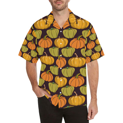 Pumpkin Pattern Print Design A01 Men's Hawaiian Shirt
