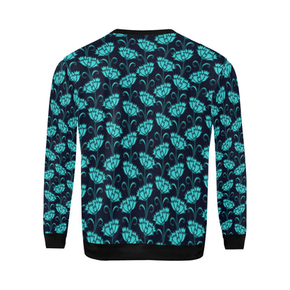 Carnations Pattern Print Design CN06 Men Long Sleeve Sweatshirt