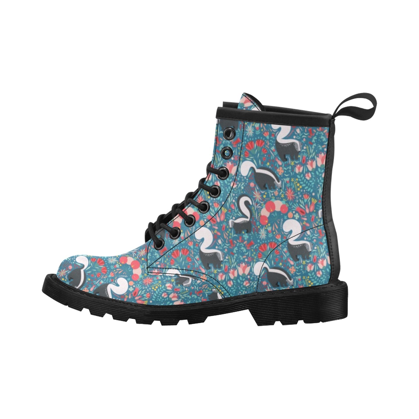 Skunk Print Design LKS302 Women's Boots