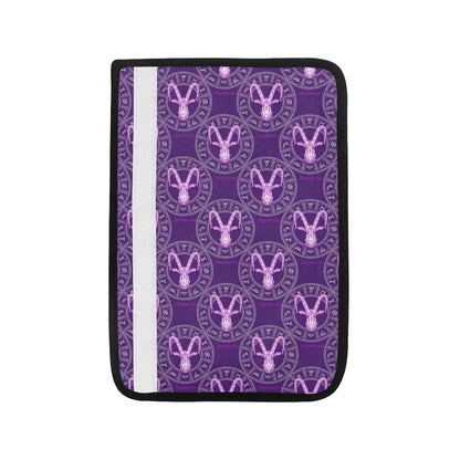 Capricorn Zodiac Pattern Print Design 04 Car Seat Belt Cover
