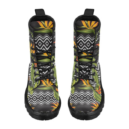 Bird Of Paradise Pattern Print Design BOP07 Women's Boots