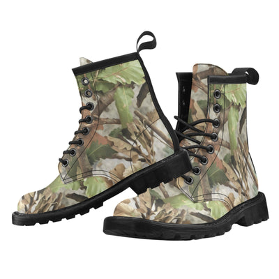 Camo Realistic Tree Forest Print Women's Boots