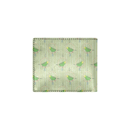 Budgerigar Pattern Print Design 02 Men's ID Card Wallet