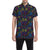 Chakra Colorful Print Pattern Men's Short Sleeve Button Up Shirt