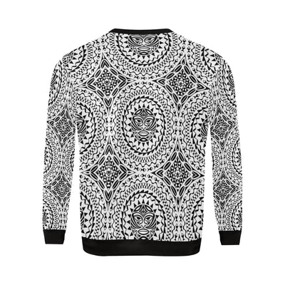 Polynesian Tribal Symbol Men Long Sleeve Sweatshirt