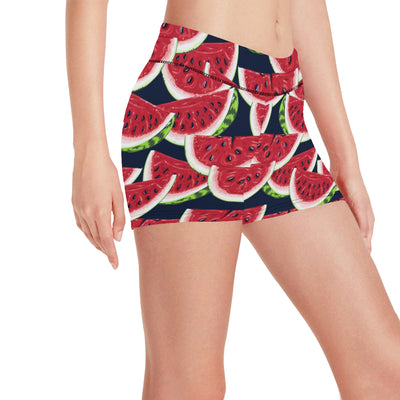 Watermelon Pattern Print Design WM011 Yoga Shorts