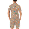 Chicken Happy Print Pattern Men's Romper