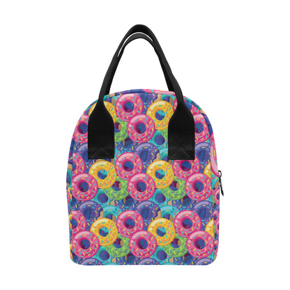 Donut Pattern Print Design DN010 Insulated Lunch Bag