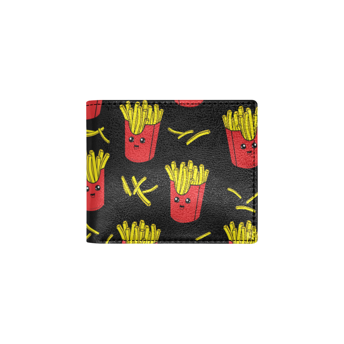 French Fried Pattern Print Design 03 Men's ID Card Wallet