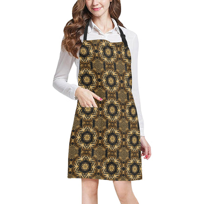 Celtic Pattern Print Design 07 Apron with Pocket