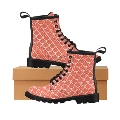 Grapefruit Pattern Print Design GF07 Women's Boots
