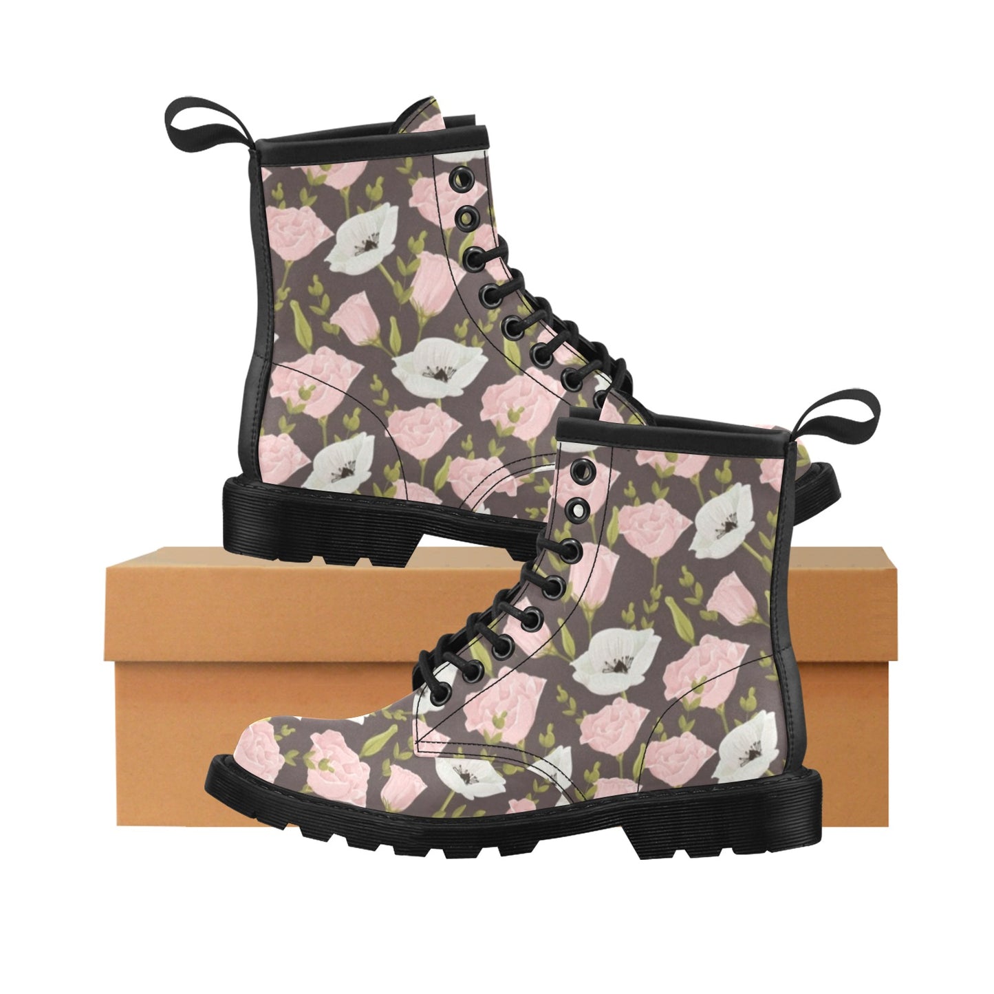 Anemone Pattern Print Design AM011 Women's Boots
