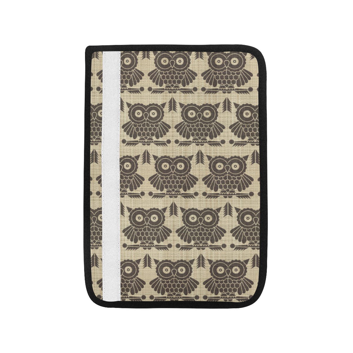 Owl Pattern Print Design A01 Car Seat Belt Cover