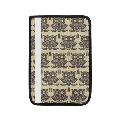 Owl Pattern Print Design A01 Car Seat Belt Cover