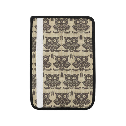 Owl Pattern Print Design A01 Car Seat Belt Cover
