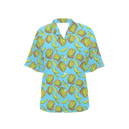 Sandwich Avocado Print Design LKS306 Women's Hawaiian Shirt