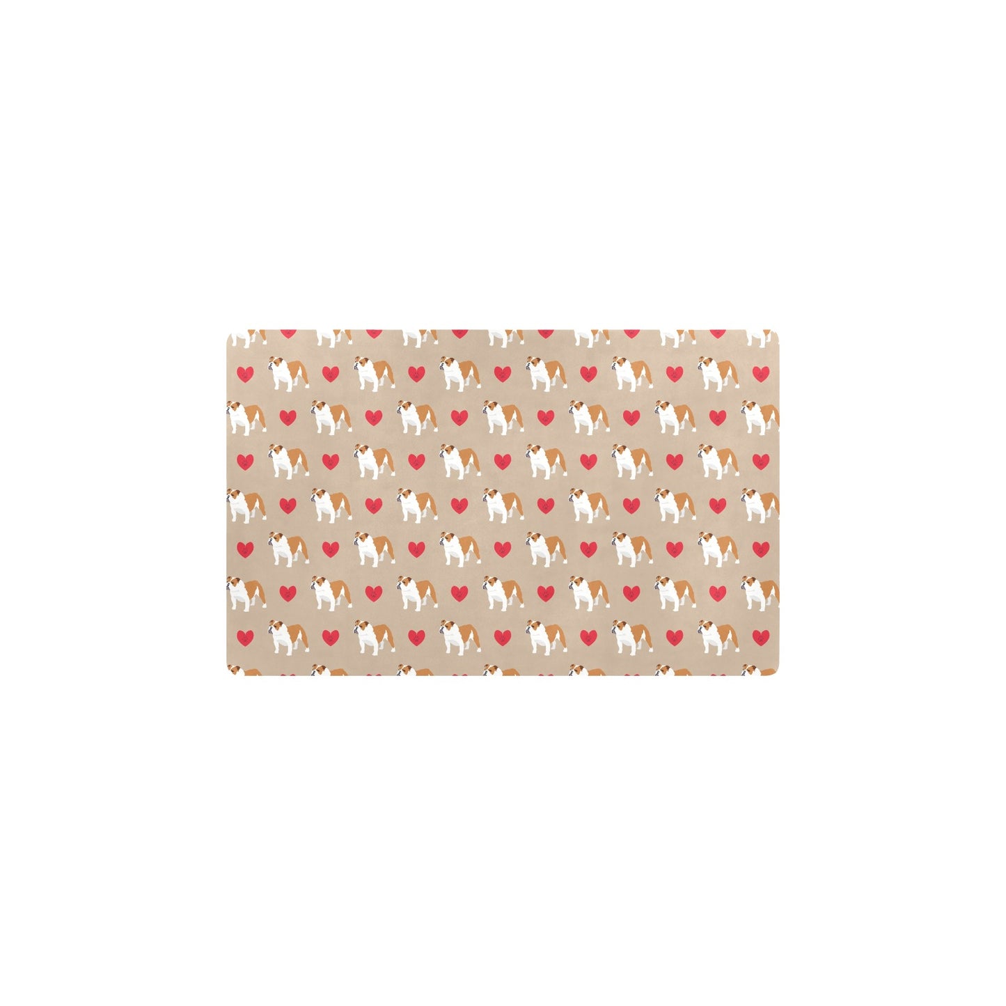 Bulldogs Pattern Print Design 02 Kitchen Mat