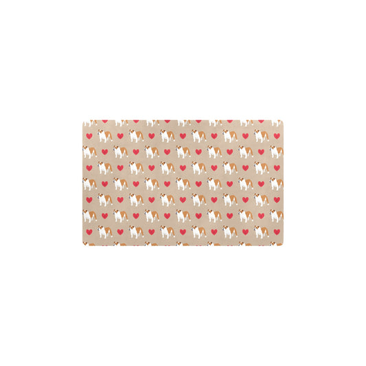 Bulldogs Pattern Print Design 02 Kitchen Mat