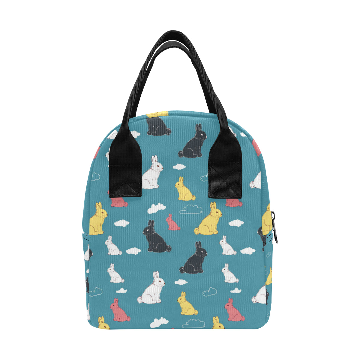 Rabbit Pattern Print Design RB014 Insulated Lunch Bag