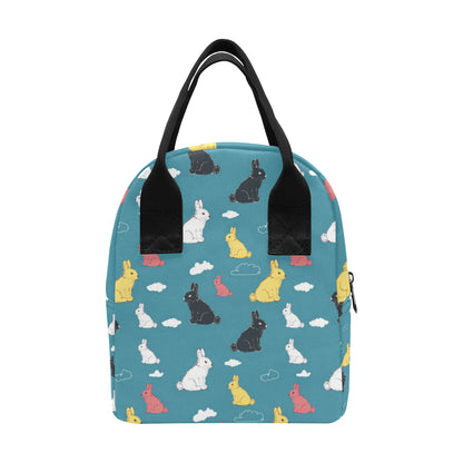 Rabbit Pattern Print Design RB014 Insulated Lunch Bag