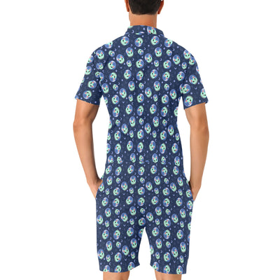 Alien Cat Men's Romper