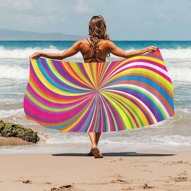 Vortex Print Design LKS301 Beach Towel 32" x 71"