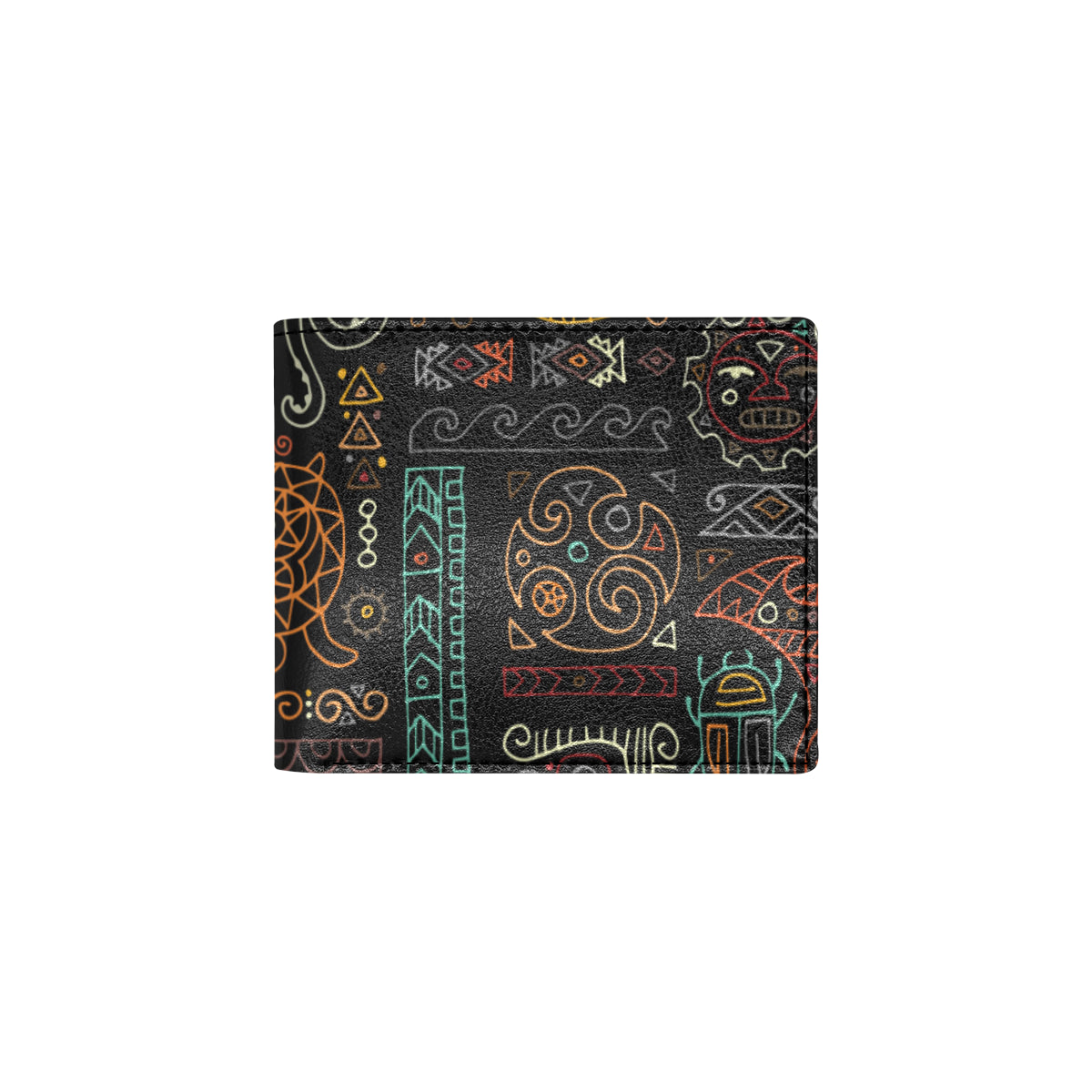 Polynesian Pattern Print Design A04 Men's ID Card Wallet