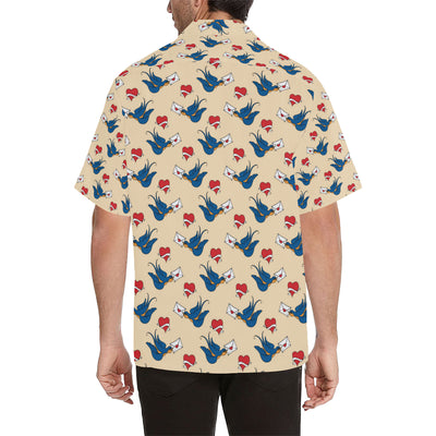 Swallow Bird Pattern Print Design 05 Men's Hawaiian Shirt