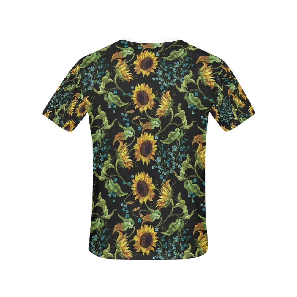 Sunflower Print Design LKS308 Women's  T-shirt