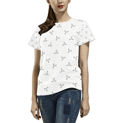 Hockey Print Design LKS304 Women's  T-shirt