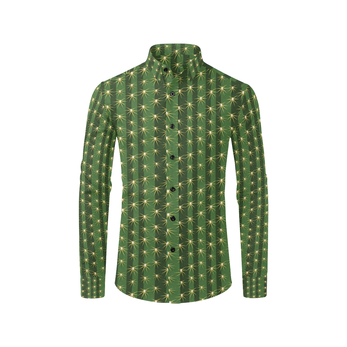 Cactus Skin Print Pattern Men's Long Sleeve Shirt
