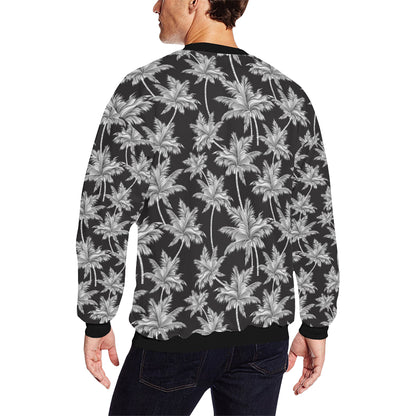 Palm Tree Pattern Print Design PT03 Men Long Sleeve Sweatshirt